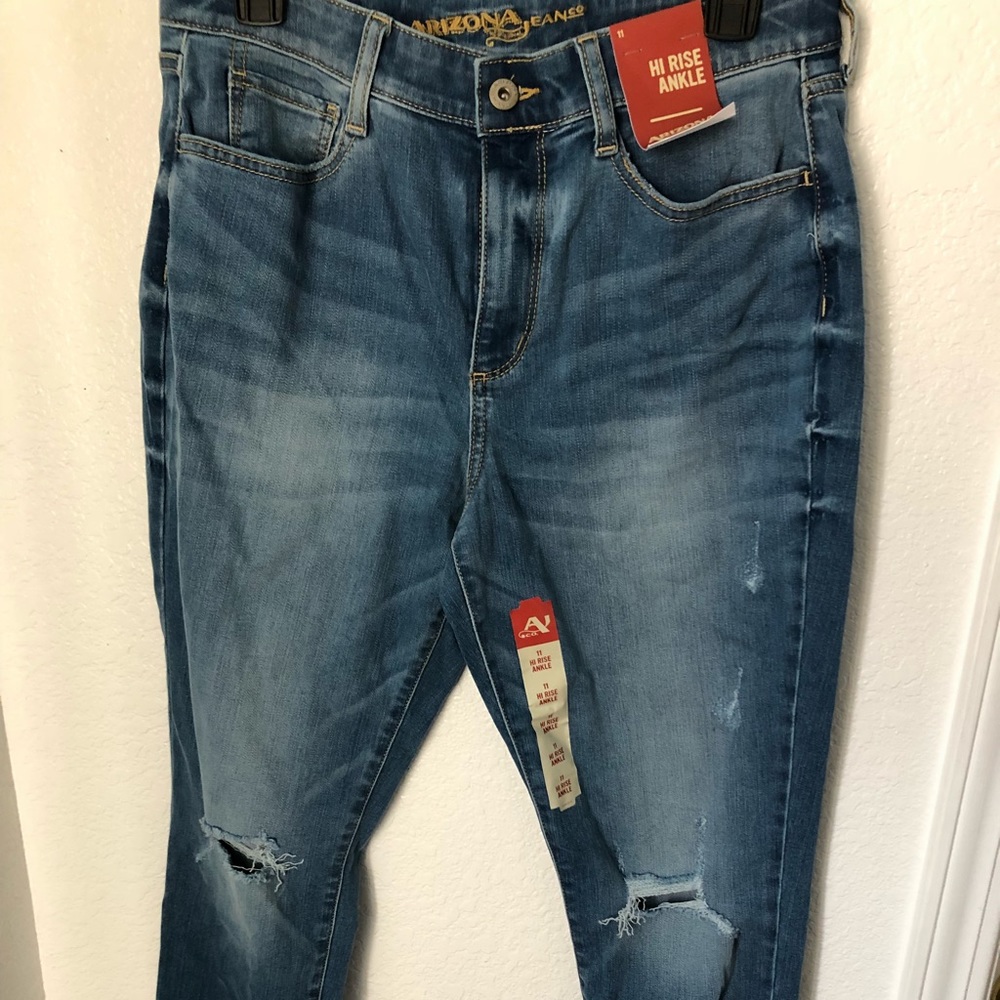 Distressed jeans
